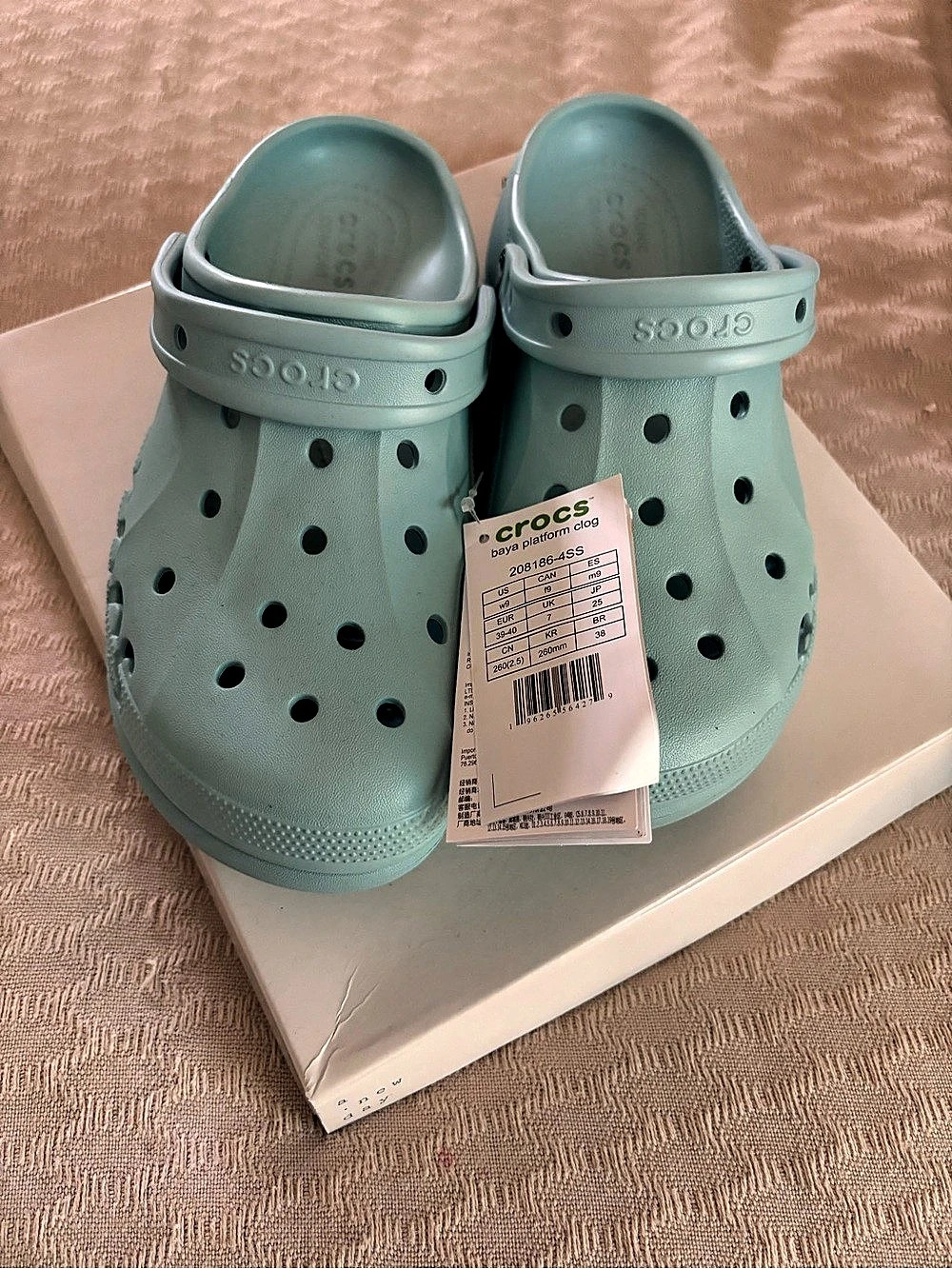 Crocs Baya Platform Clog Green Women's 9